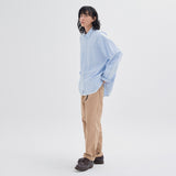 Washed Oxpord Shirt S87 Sky Blue (6622422302838)