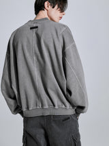 WASHED SWEATSHIRT - GREY (4622874869878)
