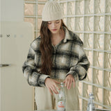 CROPPED CHECK JACKET (BEIGE) (6645973647478)