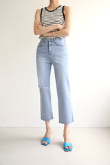 ザチャーリージーンズ / THE CHARLIE JEANS / WIDE STRAIGHT DENIM PANTS