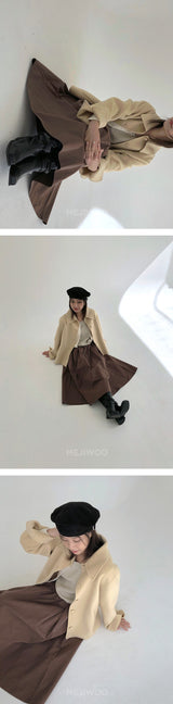 クレッシェンドハンドメイドスリットショートコート