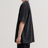 FLOWER PIGMENT T-SHIRT (BLACK)