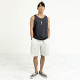 バンブーカーゴハーフパンツ / BAMBOO CARGO HALF PANTS-IVORY