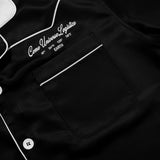 ロゴエンブロイダーパイプウェスタンシャツ/[UNISEX] Logo Embroidered Piped Western Shirt (Black)
