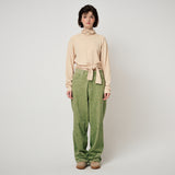 RIBBON TAIL LONG SLEEVE, BUTTER
