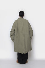 ロングボンバーパッディドジャケット