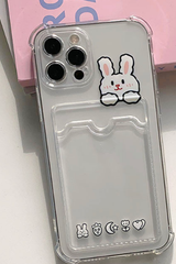 バニラビットカードホルダーバンパーフォーンケース / Bani Rabbit Card Holder Bumper Phone Case