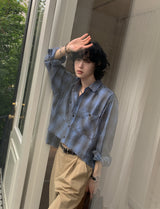 ポニーチェッカーカットクロップシャツ (2 color)