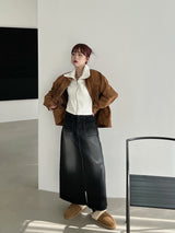 ダブルポケットロングスカート/no.713 Double Pocket Long Skirt (2color)