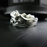 ローリングLシルバーリング / RollingL silver ring (4596238483574)