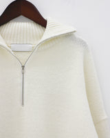 オレインハーフジップアップニット / Orein Half Zip Up Knit (6color)