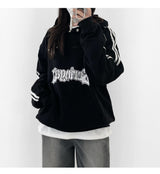 (ユニセックス) トラックスポーティーオーバーフードTシャツ / (Unisex) Track Sporty Over Hoodie T (3colors)