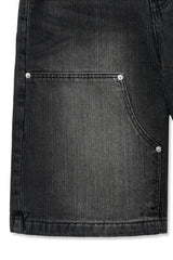 7 denim pants (black)
