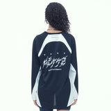 スポーツフットボールジャージTシャツ / SPORTS FOOTBALL JERSEY T SHIRT (BK)