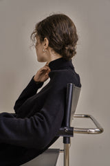 アンバランスニットドレス/UNBALANCED KNIT DRESS_BLACK