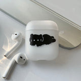 Black - Real Fur Some Cat AirPods Case_matt