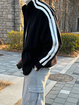 LMN ラインフリースジャージー / LMN line fleece jersey (black)