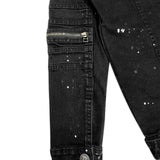 TZ METEOR DENIM JACKET - BLACK (6664239939702)