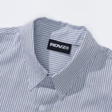 フロントポケットポイントストライプシャツ / FRONT POCKET POINT STRIPE SHIRTS - SKY BLUE