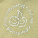 ドゥードゥルチェリーフーディーウーブンアノラック／DOODLE CHERRY HOODIE WOVEN ANORAK [YELLOW]