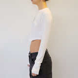 シンボルクロップ長袖Tシャツ