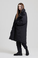 MOSS 2 HIGH-NECK HOOD PARKA [BLACK] (6613807366262)