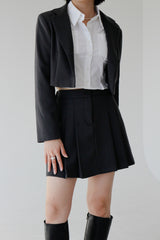 グランドプリーツスカート/Ground Pleated Skirt (2color)