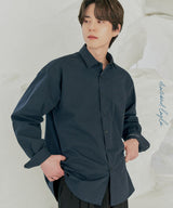 プレーンポッピングシャツS91/Plain Poplin Shirt S91 Dark Navy