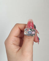 [aespa/Nmixx/Wooah/TNX] Silver gemstone ring_2