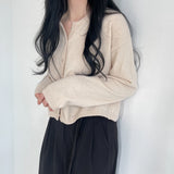Round Neck Cardigan