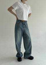 2ボタンワイドパンツ/no.1797 Two Button Wide Pants (2color)