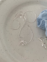 レターリボンネックレス / [925silver] Letter Ribbon Necklace