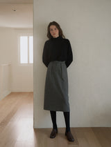 Plain wool skirt (6639416442998)
