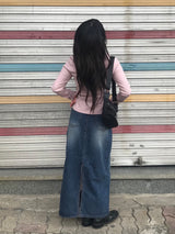 Walter denim long skirt