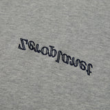 Lettering Knit Contrast Hoodie [MELANGE] (6618798391414)