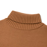 キルシーミドルチェリーハイネックニット／UNI MIDDLE WHITE CHERRY ROUND KNIT SHIRT KA [BROWN] (6597396267126)