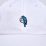オーバーサイズマシュマロボールキャップ/OVERSIZE MARSHMALLOW BALL CAP-WHITE+BLUE
