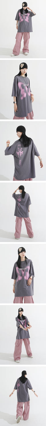 Butterfly Washing Overfit T-Shirt