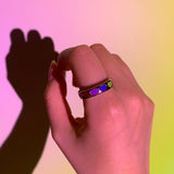 レインボーハートリング/Rainbow heart ring