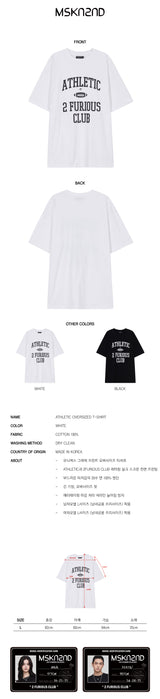 アスレチックオーバーサイズTシャツ /ATHLETIC OVERSIZED T-SHIRT WHITE