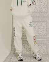 GRANNY SQUARE SWEATPANTS CREAM (6691427811446)