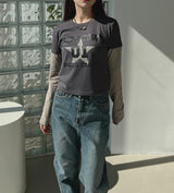 レイヤードスターTシャツ/Layered Star T-shirt (2color)