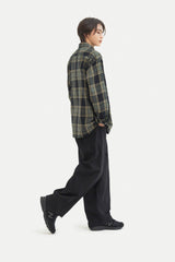 タータンプレイドチェックシャツ/Tartan Plaid Check Shirt S109 Navy