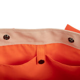 コットン 2WAY キャンバスバッグ / COTTON 2WAY CANVAS BAG-CREAM+ORANGE