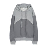 arch panel hoodie grey