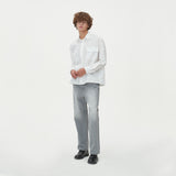 TWO POCKET HIDDEN BUTTONS SHIRTS_IVORY (6612825964662)