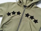 Bluesf Star Dusty Hood zip-up - MEN'S