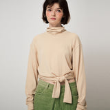 RIBBON TAIL LONG SLEEVE, BUTTER