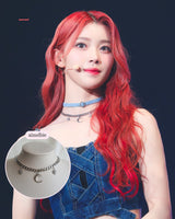 Moon and Star Bold Chain Choker - Silver (Kep1er Xiaoting Necklace)