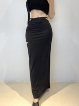 ストラップスリットマキシロングスカート/772. Strap slit maxy long sk (2color)